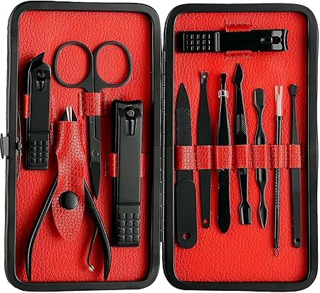SHAPAT Pedicure and Manicure Kit Nail Tool Kit for WomenManicure Pedicure Set Nail Clipper Grooming Kit 12 In 1 Professional Manicure Pedicure Kit Multi Color - Image 1