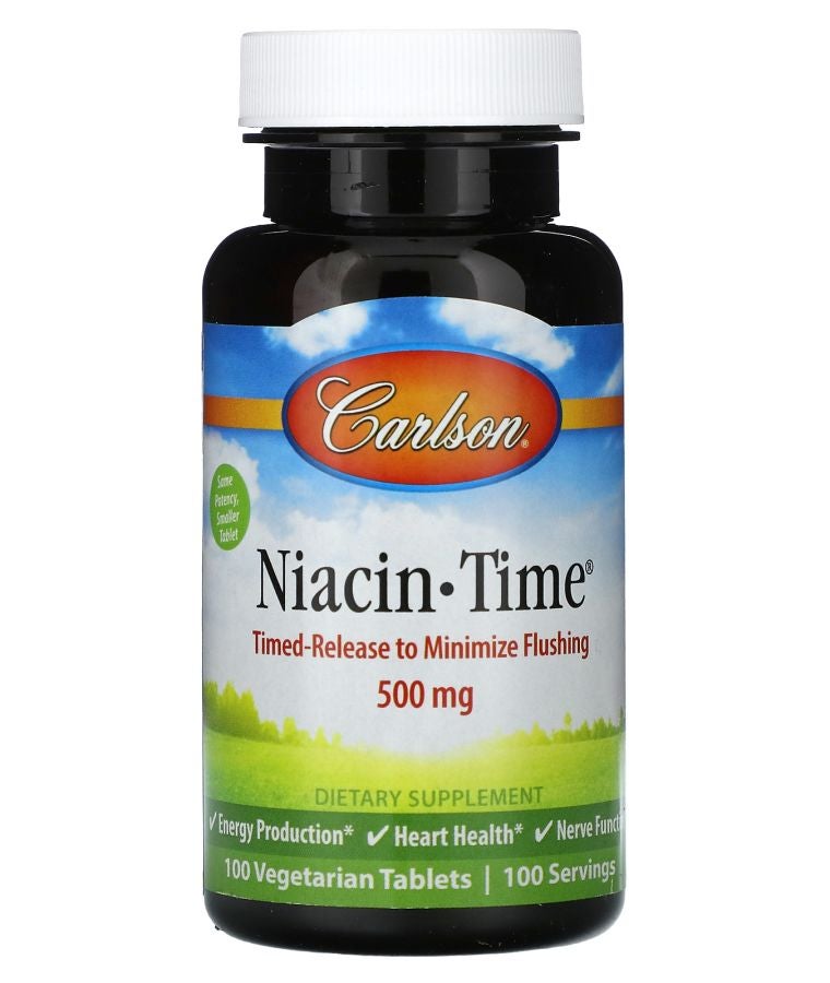 Niacin-Time 500 mg 100 Vegetarian Tablets