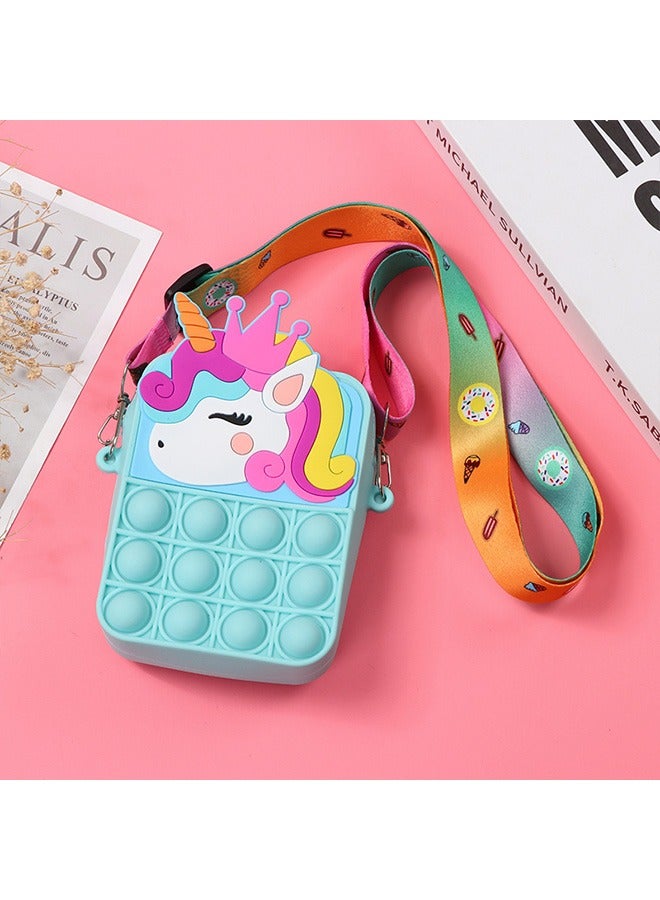 Pop Bag it, Fidget Bag, Pop Purse for Girl and Women Pop Bag, Anti Stress Silicone Poppet Bag Fidget Shoulder Bag, Best Gifts