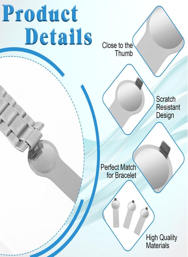 JIYIN 5 PCS Double-Sided Italian Bracelet Link Tools, Thumb Style Stainless Steel Charms Opening Tools Metal Bracelet Helper Fitting Tool for Add and Remove Charm Bracelets - Image 3