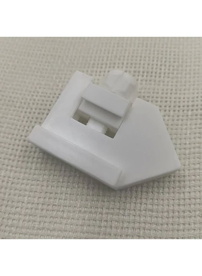 White Adjustable Ruler Positioning Block 90 45 Degree Angle Measurement Tool - Image 1