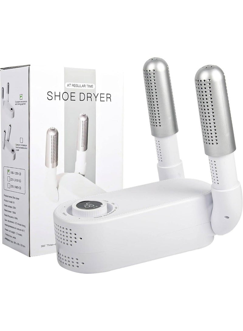 Electric Shoe Dryer & Deodorizer | Foldable Boot Warmer with UV Antibacterial & Timer | Portable Dryer for Shoes, Gloves, Hats | Fast Drying for Sports, Hiking, Rainy Days  el-476 - Image 1