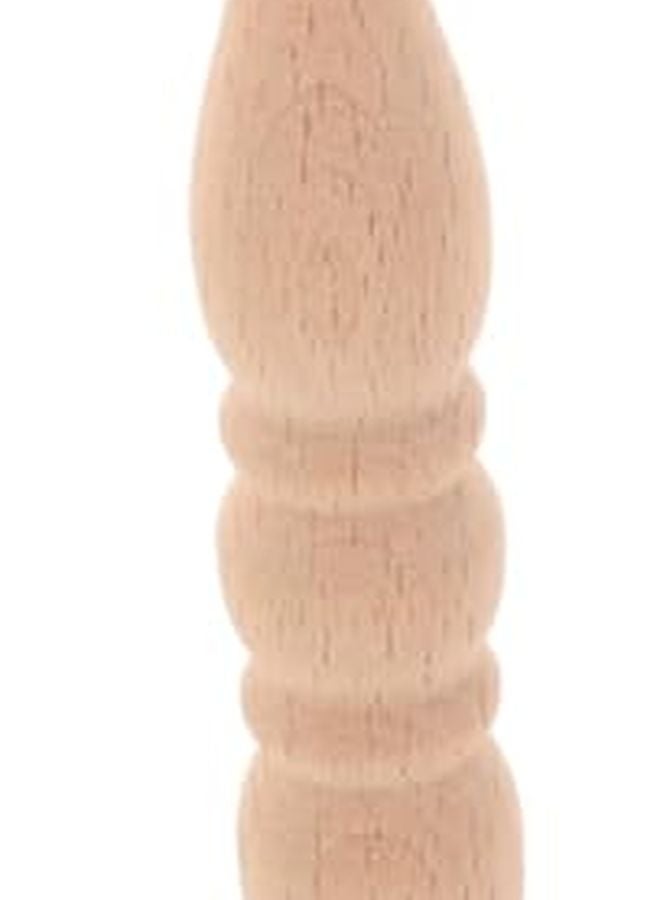 عمود خزانة من الخشب الصلب غير المطلي بتصميم روماني كإكسسوار للأثاث - Image 1