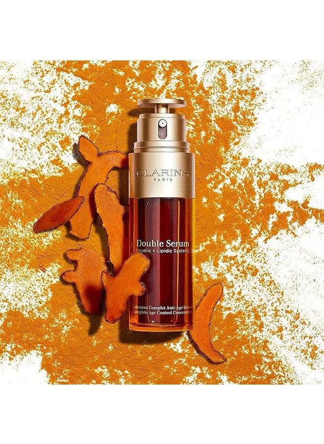 Clarins Paris Double Serum 50ml, Hydric and lipidic System, Traitement Complet Anti Age Intensif, Complete Age Control Concentrate for All Skin Types  - Image 3