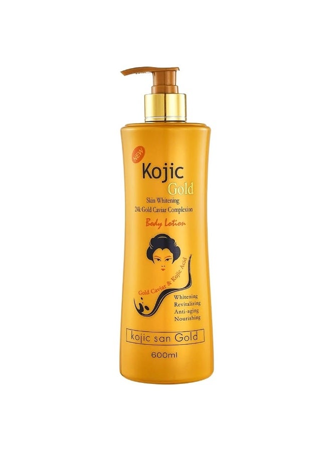 Kojie.san Gold Body Lotion with Golden Caviar and Kojic Acid - 600ml