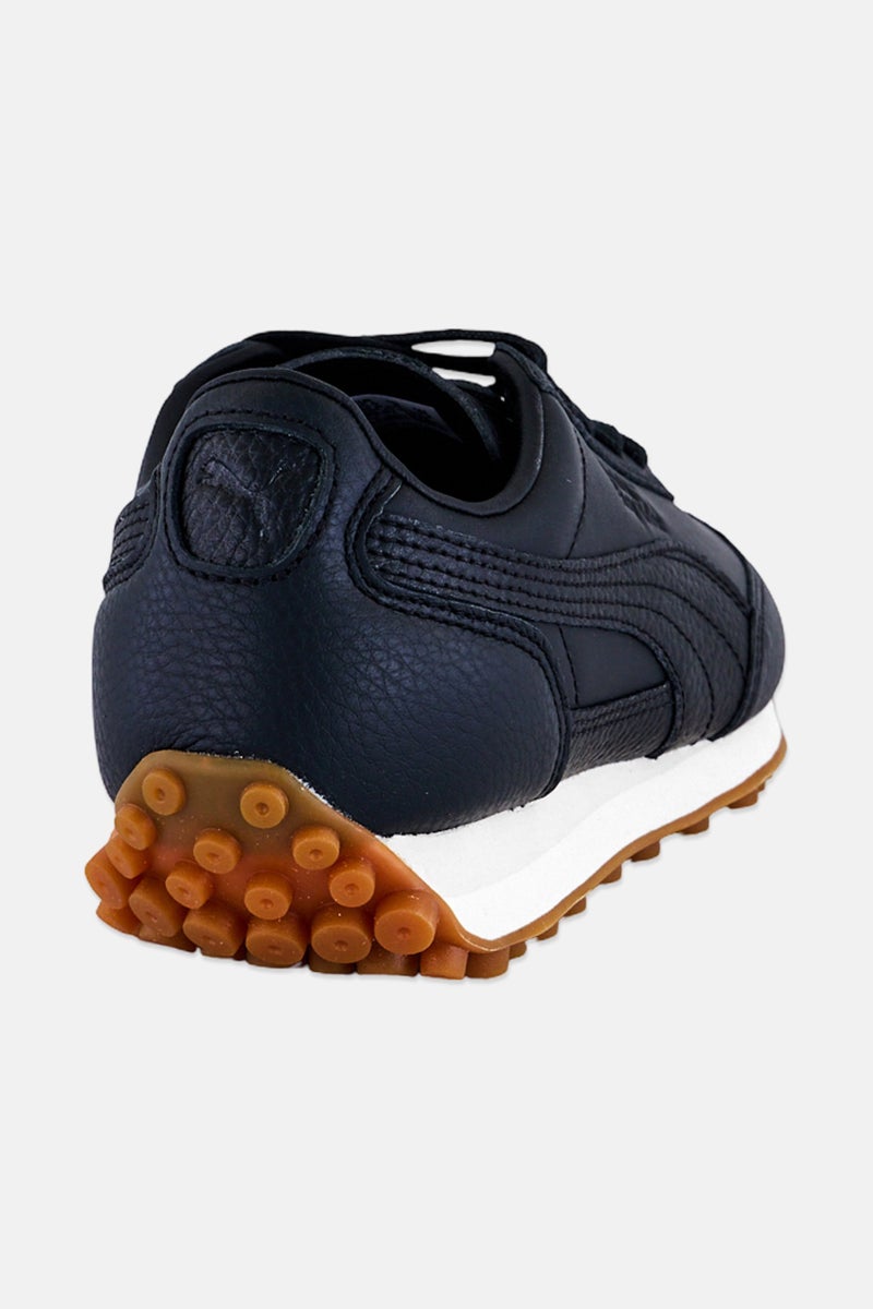 PUMA Kids Boy Easy Rider Lth Lace Up Outdoor Shoes, Black - Image 3