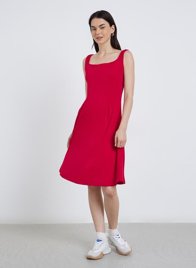 Take Two Women Red Sleeveless A-Line Mini Dress - Image 2