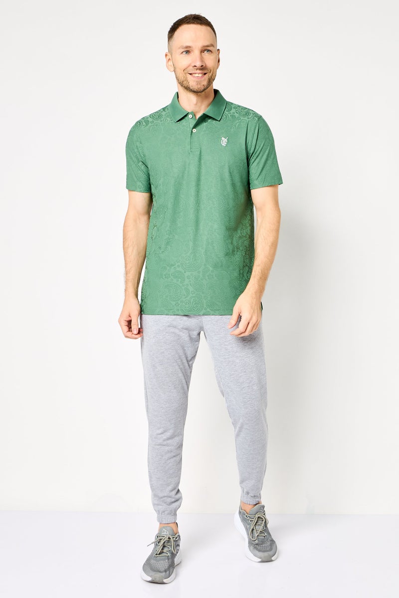 PUMA Men Sportswear Fit Short Sleeve Outdoor Polo, Green - Image 2