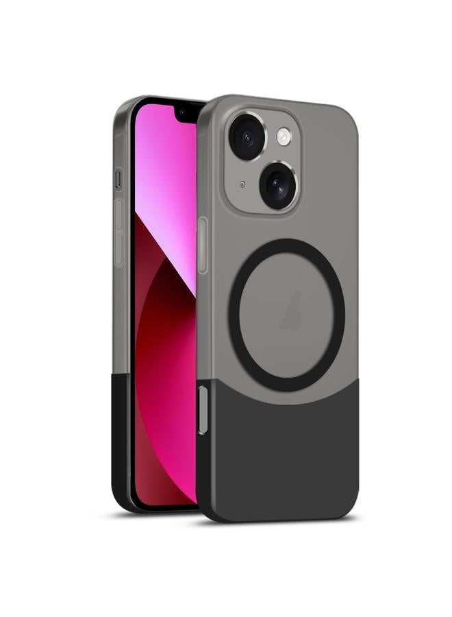 Zaboon Case For iPhone 13 Dual Color Stitching MagSafe Magnetic PC Phone Case - Image 1