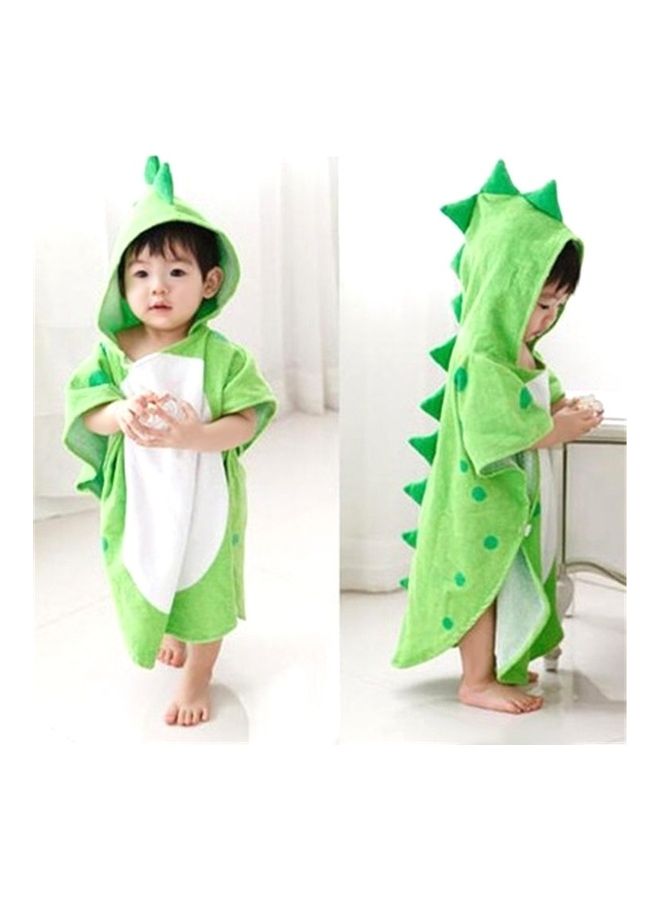 NIBEMINENT Cartoon Animal Shape Bath Towel Green/White 115X60cm - Image 3