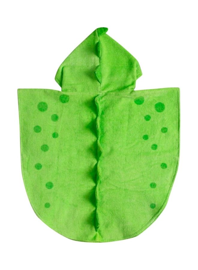 NIBEMINENT Cartoon Animal Shape Bath Towel Green/White 115X60cm - Image 2