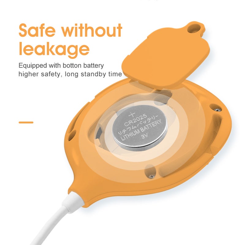 Wired Baby Bedwetting Alarm Pee Alarm for Boys Grils Kids Potty Training Elder Care with LED Indicator Light 2 Alarm Modes Vibration/ Vibration & Sound, Magnetic Suction Type - Image 3