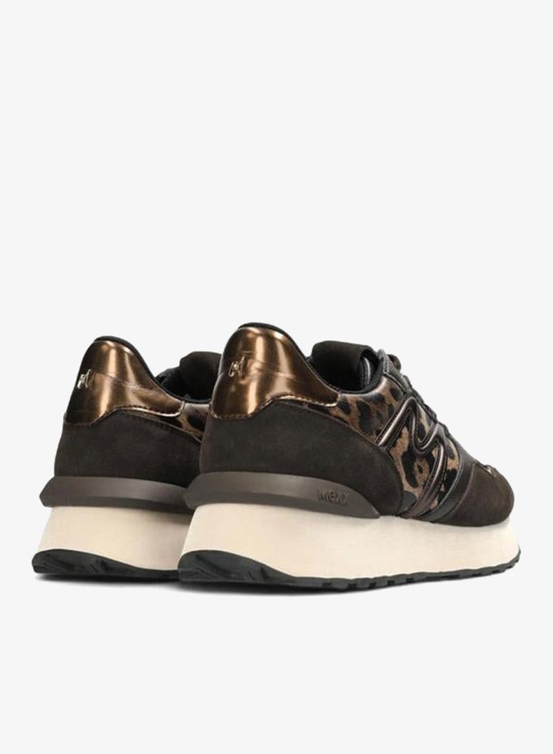 مكس أحذية رياضية برباط بنقوش حيوانات وألواح دانتيل - Image 3