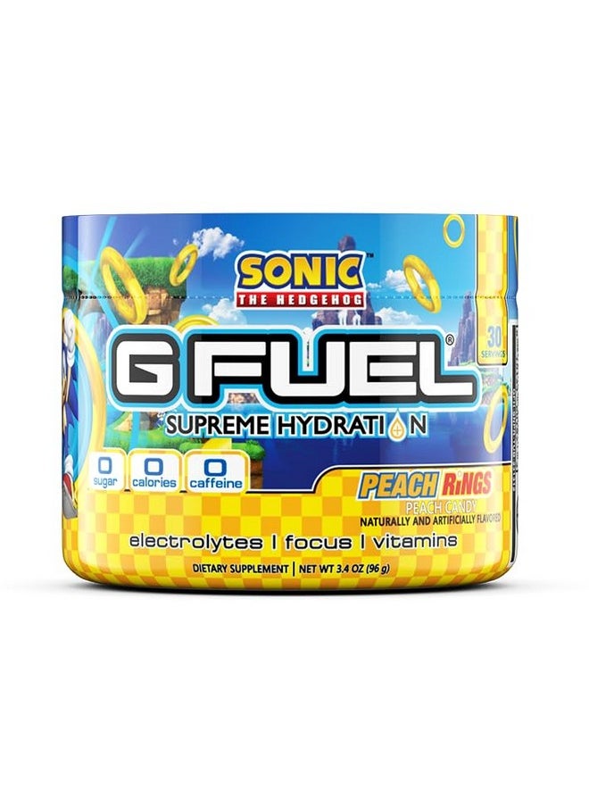 مسحوق إلكتروليتات حلقات الخوخ من G Fuel Sonic، مزيج من الماء للترطيب والطاقة والتركيز، خالٍ من السكر، مكمل غذائي خالٍ من الكافيين مع معادن أساسية، بنكهة حلقات الخوخ، 3.4 أونصة (30 وجبة) - pzsku/Z43054142737AB475C990Z/45/_/1735907877/f6dd781a-6fe8-49cb-bd3f-675355664913