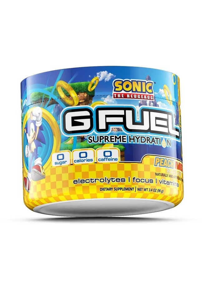 مسحوق إلكتروليتات حلقات الخوخ من G Fuel Sonic، مزيج من الماء للترطيب والطاقة والتركيز، خالٍ من السكر، مكمل غذائي خالٍ من الكافيين مع معادن أساسية، بنكهة حلقات الخوخ، 3.4 أونصة (30 وجبة) - pzsku/Z43054142737AB475C990Z/45/_/1735908066/3e6362f7-de79-4fd2-9e62-801ecb0f7e58