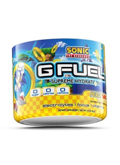 G Fuel G Fuel Sonic's Peach Rings Electrolytes Powder, Water Mix for Hydration, Energy and Focus, Sugar Free, Zero Caffeine Supplement with Essential Minerals, Peach Rings Flavor, 3.4 oz (30 Servings)  - Image 2