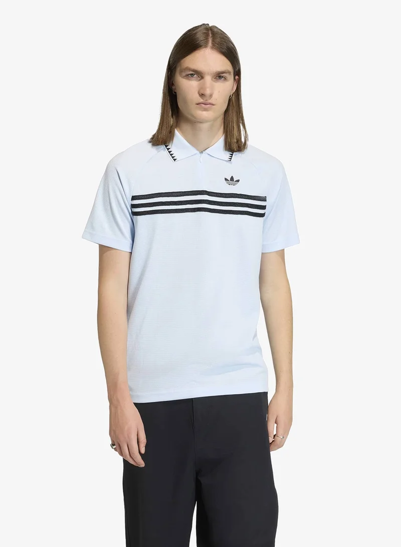 Chest Stripes Slim Polo