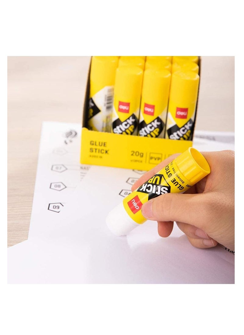 Deli 12-Piece Glue Stick 20gm  - Image 2