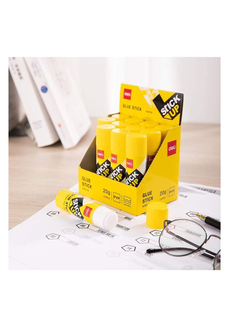 Deli 12-Piece Glue Stick 20gm  - Image 3