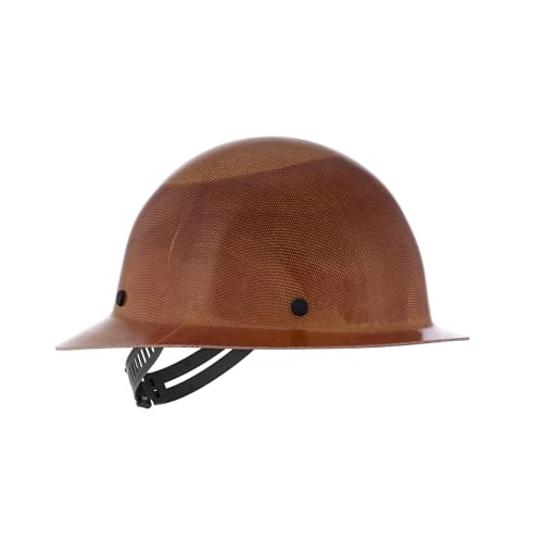 MSA 454664 Skullgard Full-Brim Hard Hat With Staz-On Pinlock Suspension, Non-Slotted Cap, Made Of Phenolic Resin, Radiant Heat Loads Up To 350F - Standard Size In Natural Tan - Image 1