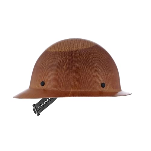 MSA 454664 Skullgard Full-Brim Hard Hat With Staz-On Pinlock Suspension, Non-Slotted Cap, Made Of Phenolic Resin, Radiant Heat Loads Up To 350F - Standard Size In Natural Tan - Image 4