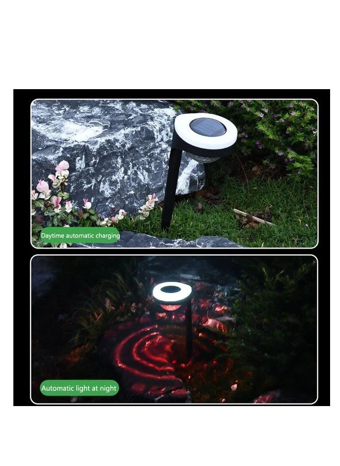 Generic Two side Colorful and white Light Solar Pilla Light Waterproof LED  - Image 1