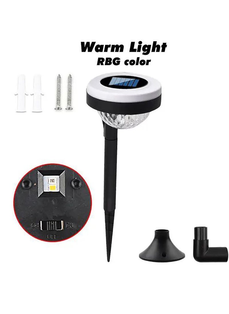 Generic Two side Colorful and white Light Solar Pilla Light Waterproof LED  - Image 4