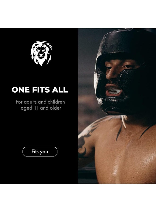 FIGHTR® واقي فم متميز - لتنفس ممتاز وسهل التركيب | واقي فم رياضي للملاكمة، MMA، كرة القدم، لاكروس، هوكي وغيرها من الرياضات | يشمل صندوق صحي - Image 3