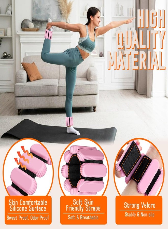 AMORIX Ankle Weights for Women Men,Wrist Weights Set for Walking Running,3 Pairs Silicone Workout Weights 0.5lb/1Lb/2lb Each Side for Gym Fitness,Jogging,Yoga,Strength Training,Physical Therapy - Image 4