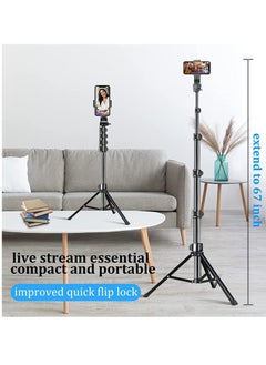TYCOM Tycom Selfie Stick For Phone Size 4.5-6.2Inch, Extendable to 160cm Selfie Stick Tripod with Bluetooth Wireless Remote Phone Holder (160cm)  - Image 2