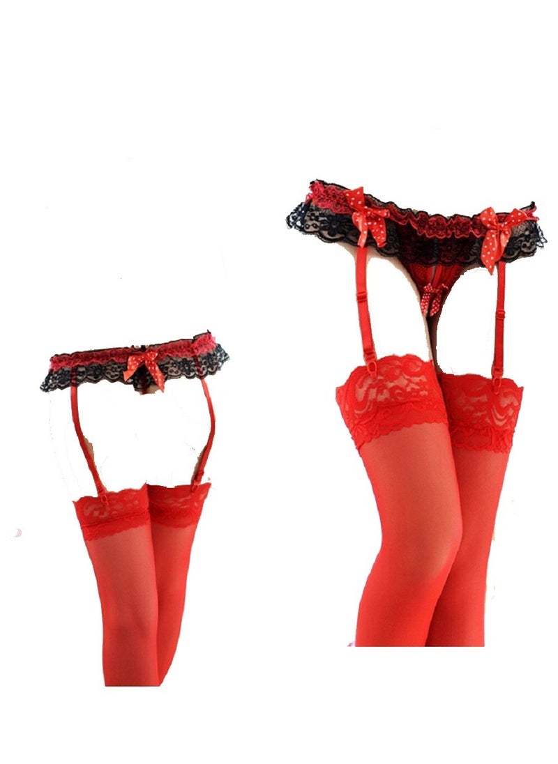 Generic - Women lingerie set with garter and  stocking - Image 1