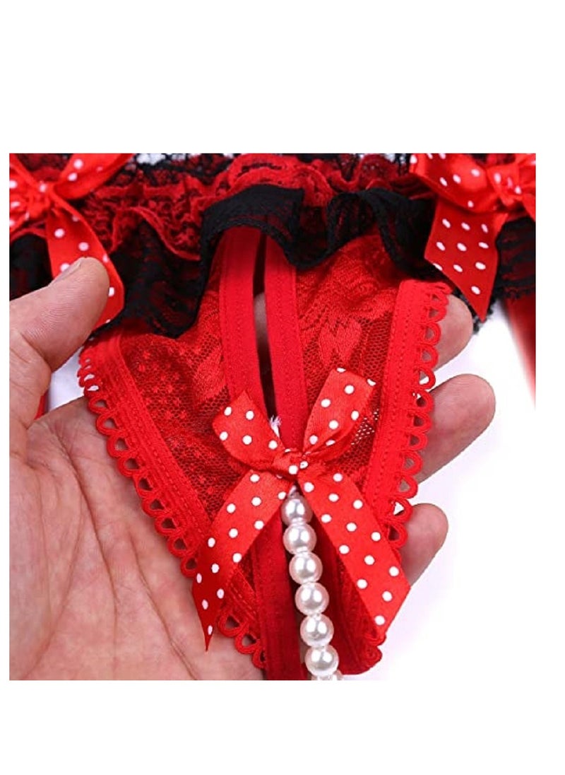 Generic - Women lingerie set with garter and  stocking - Image 1