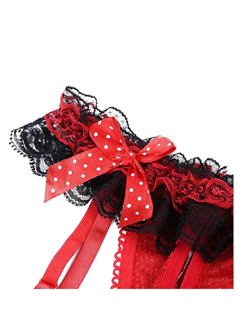 Generic - Women lingerie set with garter and  stocking - Image 1