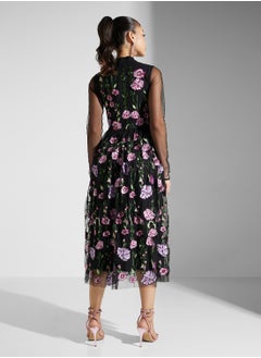 Frock and Frill Embellished Knee Lenth Dress  - Image 2