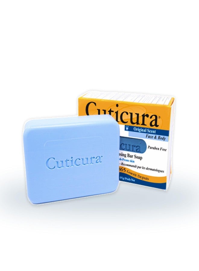 Cuticura Official Deep Cleansing Face and Body Soap - 3 oz (Pack of 3) - Image 1
