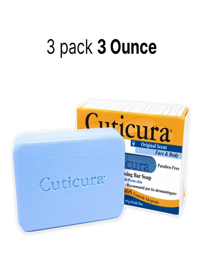Cuticura Official Deep Cleansing Face and Body Soap - 3 oz (Pack of 3) - Image 2
