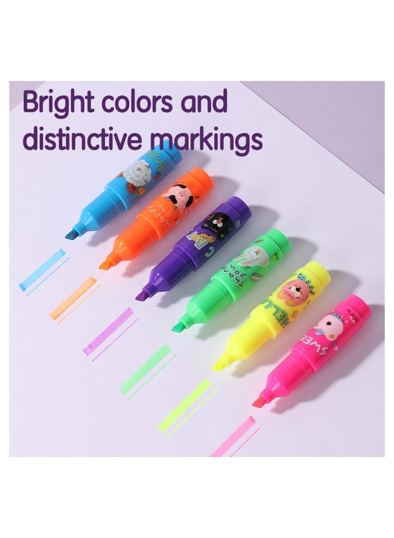 Deli 6-Piece Mini Highlighters Multicolours  - Image 3