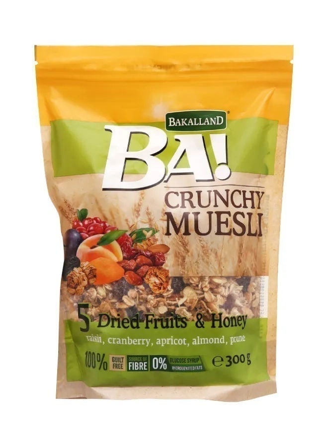 ba Crunchy Muesli With 5 Dried Fruits & Honey, Poland