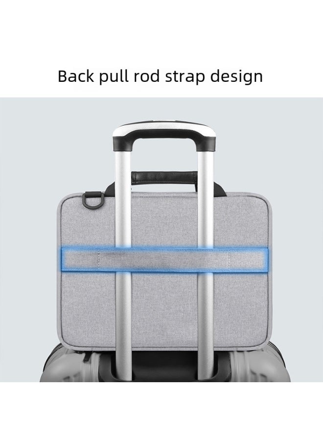Havel 14/15/16 "Universal Tablet Laptop Portable Crossbody Inner Bag Flat Protective Cover-Color:Grey-Applicable Model:15 -16 Inches (HWL2169) - Image 4