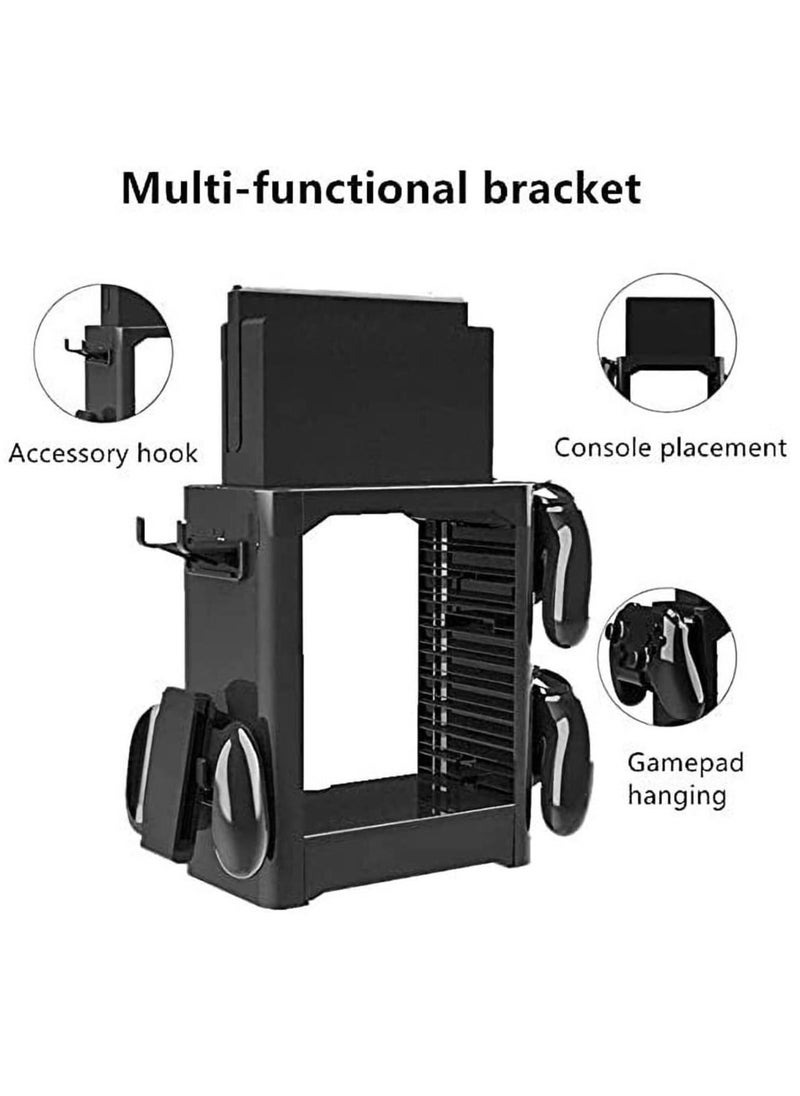 Excefore - Multi-Function Storage Bracket for Switch,Tower Holder Stand Shelf Switch Game Disc Card Console Host Controller Accessories - Image 1