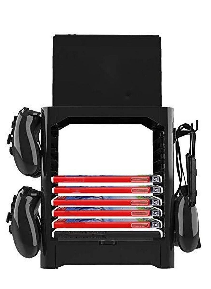 Excefore - Multi-Function Storage Bracket for Switch,Tower Holder Stand Shelf Switch Game Disc Card Console Host Controller Accessories - Image 1