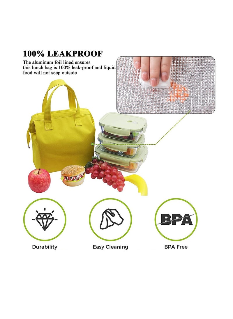 SYOSI Lunch Bag Bento Bag, Thickened Thermal Insulation Refrigerated Bento Tote Bag, Lunch Box Carrying Bag for Students Ladies Men Picnic Work Outdoor  - Image 2