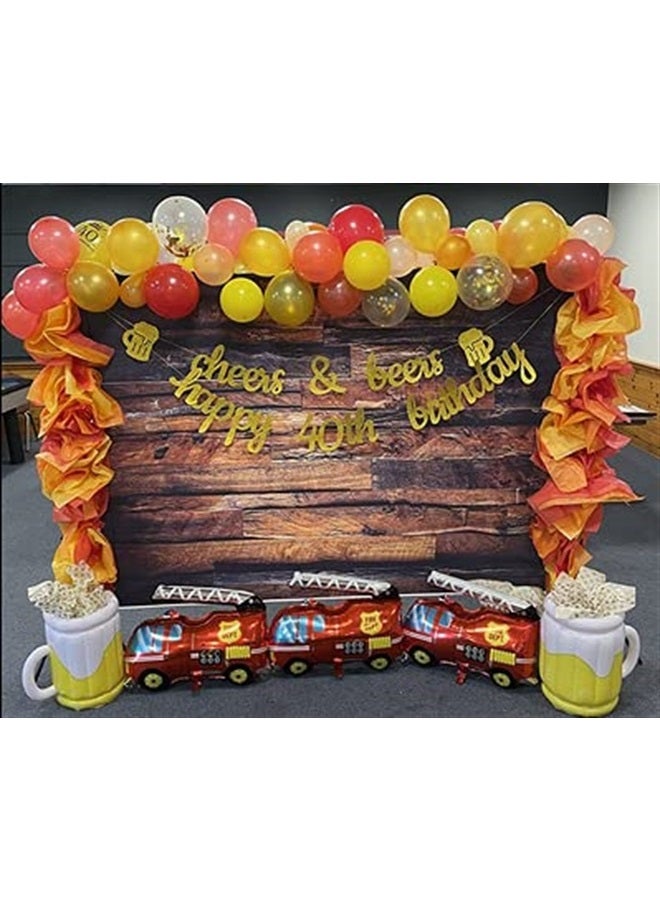 CYLYH 10x10ft Brown Wood 3D Backdrops Brown Wood Backdrops for Picture Background Customized Vintage Vinyl Photo Background D104 - Image 5