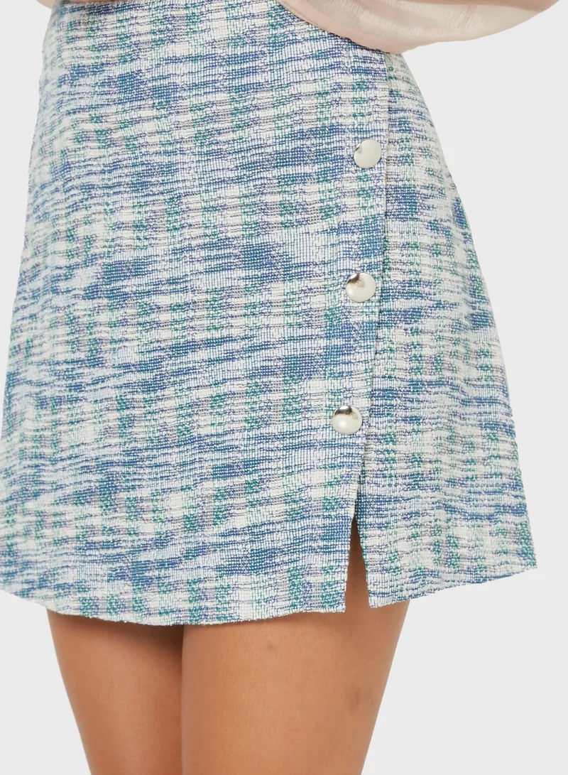 BCBGeneration Printed Mini Skirt