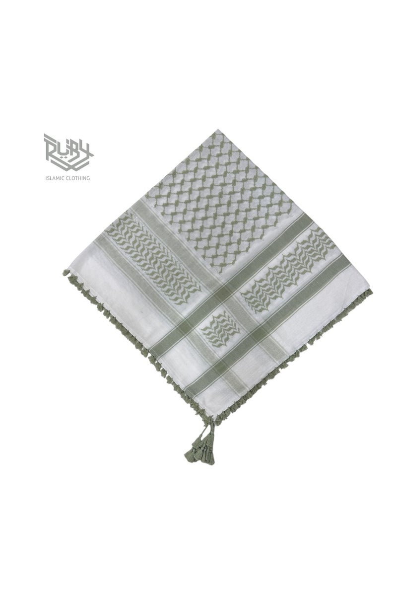 روبي للملابس الإسلامية شال شماغ كوفية تقليدي للرجال | غطاء رأس ولف وجه لصحراء الشرق الأوسط | ملحق ثقافي عربي – متعدد الاستخدامات وخفيف الوزن - Image 2