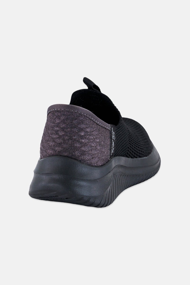 SKECHERS Toddlers Boy Ultra Flex 3,0 Smooth Step Slip On Shoes, Black - Image 3