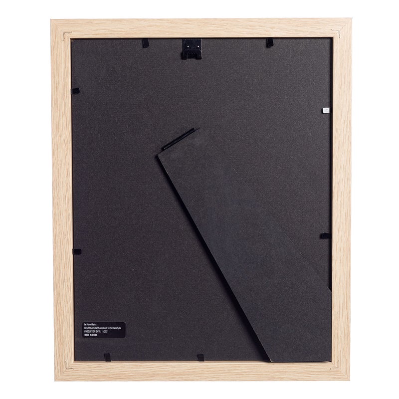 FrameWorks الأطر 2 عبوة 8x10 مئوية إلى 5x7 إطار الصورة البلوط الطبيعي - إطار الصور الكلاسيكي مع إطار صورة زجاجية مقسى مع إطار ملصق الحواف النظيفة مع إطار الشهادة الأبيض غير لامع - Image 4