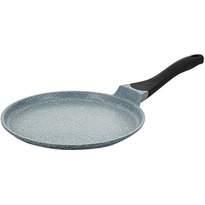 ريحني الألمنيوم المصبوب بطول 26 سم مرقط طاولة طويلة الأمد طلاء غير لاصق مقبض باكليت غير منزلق قاعدة حث الألمنيوم متوافقة مع الحث رمادي - Image 1