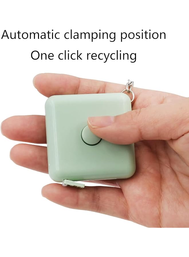 إيروريكس شريط قياس قابل للسحب 4 عبوات + مسطرة خياطة من القماش الناعم لقياس الجسم وفقدان الوزن والحياكة القماشية والحرف اليدوية 60 بوصة 1.5 متر شريط قياس مزدوج الجوانب بزر ضغط صغير - Image 3