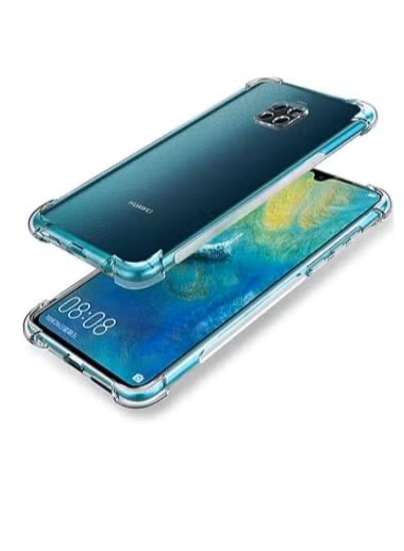 KING KONG Armor Ultra Clear Shockproof Huawei Mate 20 Pro Case with Clear Hard Plastic Back Panel and Soft TPU Gel Bumper